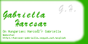 gabriella harcsar business card